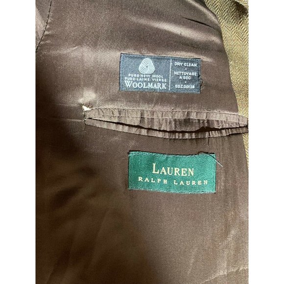 Lauren Ralph Lauren Lord & Taylor Men's Lambswool Houndstooth Sports Jacket 46R - Picture 9 of 10